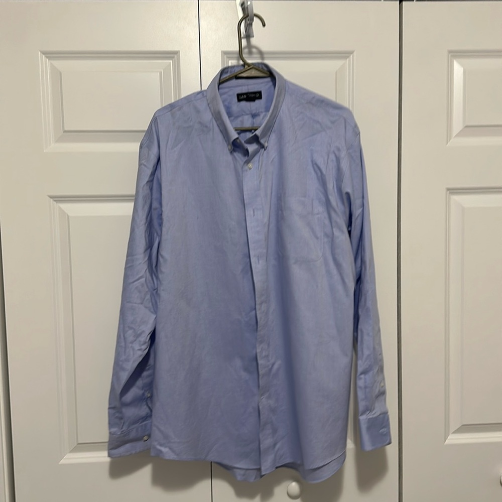 Lands End XL 17-17 1/2 Traditional Fit Men’s Dress Shirt